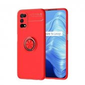 Realme 7 Pro Kılıf Zore Yüzük Standlı Ravel Silikon - 3