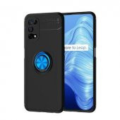 Realme 7 Pro Kılıf Zore Yüzük Standlı Ravel Silikon - 7