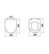Creavit KC0903 Duck Duroplast Amortisörlü Cappucino Mat Klozet Kapağı KC0903.01.0800E - 2