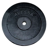 Avessa 7,5 kg Siyah Plaka Ağırlık Bar Plakası - 2