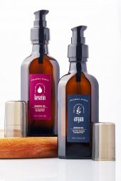 Yıpranmış Saçlar Için Onarıcı Bakım Seti Argan Yağ 100 Ml + Keratin Yağ 100 Ml - 1