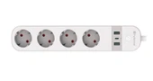 Hybrone HY-PW2051-PU Kablosuz 2.4Ghz USB'li Dörtlü Akıllı Priz Wifi ​​​​​​​İle Uzaktan Kontrol 16A - 1