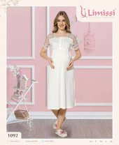 LİMİSSİ 1092 ECRU Hamile Lohusa Dantelli Yeni  Sezon Lohusa Geceliği thumbnail 1