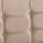 Niron  Polo Tek Kişilik Yatak Başlığı - 120 cm Sütlü Kahve Kumaş Başlık - 3