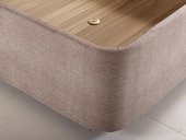 Niron  Luna Baza ve Başlık Seti - 140x190 cm Çift Kişilik Sandıklı Kumaş Baza Seti - 3