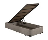 Niron Baza - 90x190 cm Tek Kişilik Sandıklı Klasik Kumaş Baza - 1