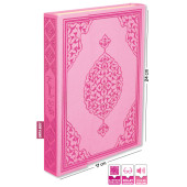 Merve Yayınları - Kuranı Kerim Bilgisayar Hatlı Pembe Renk Orta Boy thumbnail 1