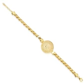 Yarım Altın Bileklik Ziynet Pullu Zincirli - 2