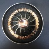 METAL BRONZ SİYAH ZİNCİR STRES ÇARKI HAND SPINNER FINGER SPINNER - 1
