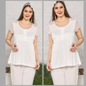 Limissi 2203 MAVİ Melissa Penye Hamile Lohusa Pijama Takım thumbnail 1