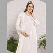 Limissi 4203 PUDRA  Melisa Penye Hamile Lohusa Gecelik Sabahlık - 3