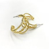 Gold Ring Küpe - 2