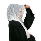 Beyaz İğne Oyalı Şal - 2
