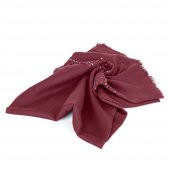 Bordo İğne Oyalı Şal - 3