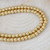 İnci Tesbih Gold 10 Adet - 4