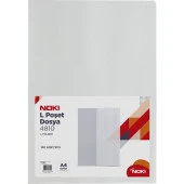 Noki Poşet Dosya L Tipi A4 Şeffaf N-4810 100lü - 1