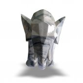 Fil Figürlü Mermer Büst 14x37x15,5 cm - 2