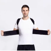 Unisex Siyah Manyetik Dik Durmak Için Ortopedik Kamburluk Önleyici Dik Duruş Bel Sırt Korsesi thumbnail 3