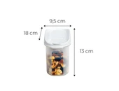 Moonstar Kuru Gıda Bakliyat Saklama Kabı 1,2 LT 6 Lı Set Beyaz-MAS-103 - 3