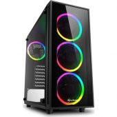 Sharkoon TG4 RGB USB 3.0 4x120mm Fanlı Temperli Cam Mid Tower Oyuncu Kasa - 1