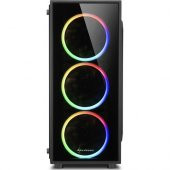 Sharkoon TG4 RGB USB 3.0 4x120mm Fanlı Temperli Cam Mid Tower Oyuncu Kasa - 3