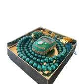 Taşlı Zikirmatik Tesbih Seti - 9