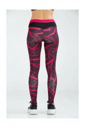 Umbro Kadın Dijital Baskılı Tayt Vd-0019 Sea Tights VD-0019/FUCHSIA - 4