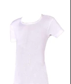 6 Adet Berrak Kız Çocuk Ribana Kısa Kol Fanila Atlet Beyaz 2508 - 1