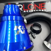 K&N Kn Performans Artırıcı Apollo Tip Açık Hava Filtresi 6.5cm Mavi Renk-Yüksek Performans - 6