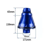 K&N Kn Performans Artırıcı Apollo Tip Açık Hava Filtresi 6.5cm Mavi Renk-Yüksek Performans - 3