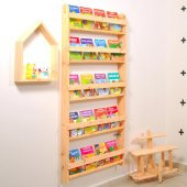 Çocuk Odası Eğitici Montessori Kitaplık Mobilya Raf Duvar Rafı 5 li - 1