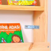 Çocuk Odası Eğitici Montessori Kitaplık Mobilya Raf Duvar Rafı 5 li - 5