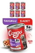 Cango Yavru Yaş Kedi Maması Tavuklu 415Gr 6Lı - 1