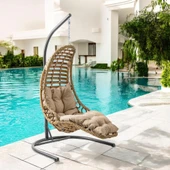 Capri Swing Bodrum Tekli Rattan Bahçe Salıncağı | Balkon Salıncağı - 7