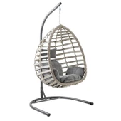 Capri Swing Gümbet Tekli Rattan Bahçe Salıncağı | Balkon Salıncağı - 10