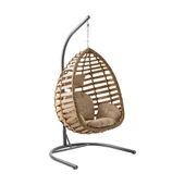 Capri Swing Gümbet Tekli Rattan Bahçe Salıncağı | Balkon Salıncağı - 6