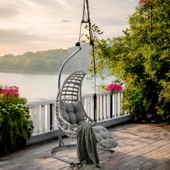 Capri Swing Bodrum Tekli Rattan Bahçe Salıncağı | Balkon Salıncağı - 2