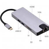 DAYTONA FIX FC09 8Lİ TİPC-2USB TFSD RJ45 HDMI PD - 2