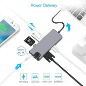 DAYTONA FIX FC09 8Lİ TİPC-2USB TFSD RJ45 HDMI PD - 4