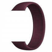 KNY Apple Watch 42 MM İçin Solo Loop Silikon Kayış-Kordon Medium Bordo - 1