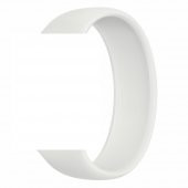 KNY Apple Watch 44 MM İçin Solo Loop Silikon Kayış-Kordon Medium Beyaz - 1