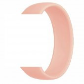 KNY Apple Watch 38 MM İçin Solo Loop Silikon Kayış-Kordon Large Pembe - 1