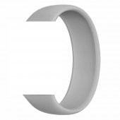 KNY Apple Watch 44 MM İçin Solo Loop Silikon Kayış-Kordon Large Gri - 1