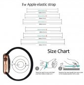 KNY Apple Watch 44 MM İçin Solo Loop Silikon Kayış-Kordon Medium Beyaz - 2