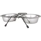 DDWF2BCP 3qt Ayaklı İkili Metal Mama Kabı ø25 Cm  2.84 L - 1