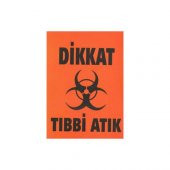 TIBBİ ATIK ETİKETİ A4 BOY 21X29 CM - 1