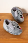 Albishoes Unisex Çocuk Panduf Ev Patiği Pamuk Astarlı Köpek Figürlü Ev Kreş Ayakkabı Sevimli Köpek - 1