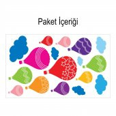 Uçan Balonlar 130x72 cm. Duvar Sticker - 2