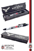 Beşiktaş Orijinal Lisanslı Plastik Gövde Versatil Uçlu Kalem 0.7 Hediyelik Ahşap Kutulu - 1