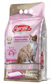 Energy Bentonit Kedi Kumu Bebek Pudrası Kokulu 10 Lt - 1